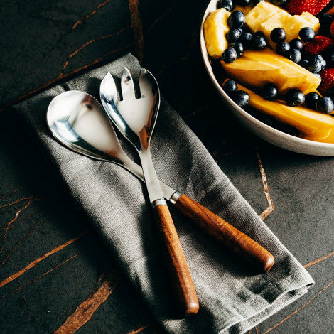 Premium Wood Salad Servers