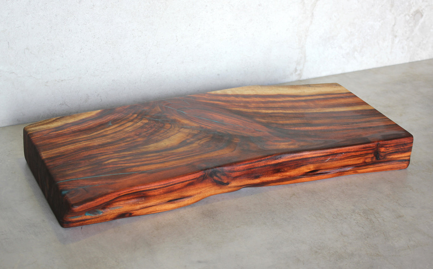 One Off - Red Chopping Block Epoxy Feature