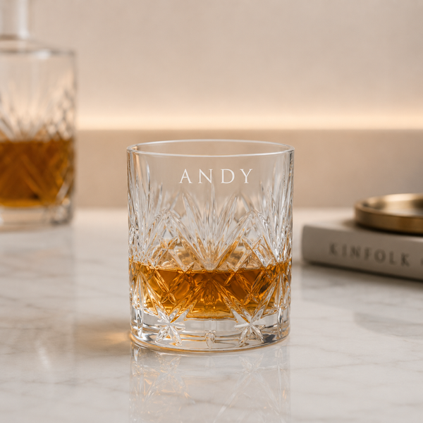 Premium Engraved Whiskey Glass