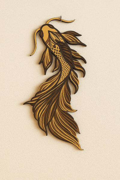 Wall Art - Laser Cut Koi Fish