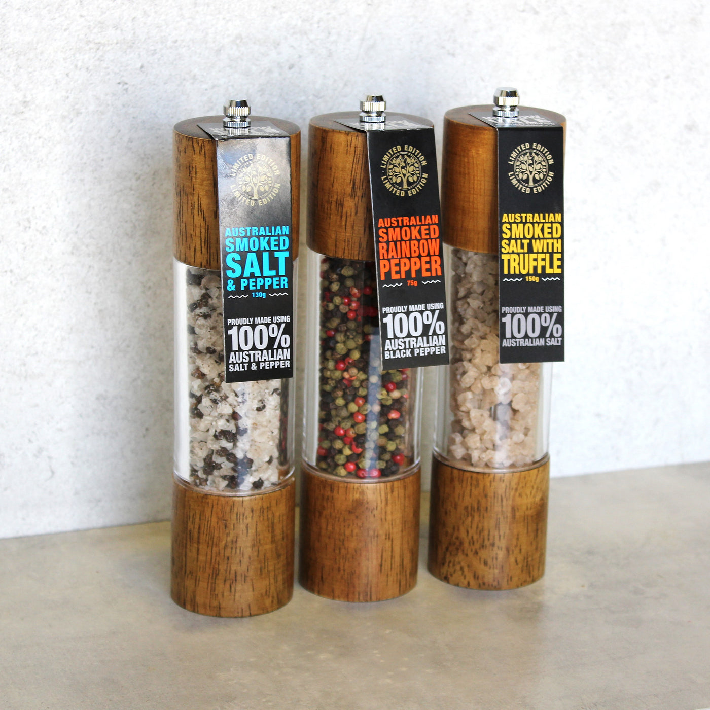 Gourmet Salt Grinder 3 Pack