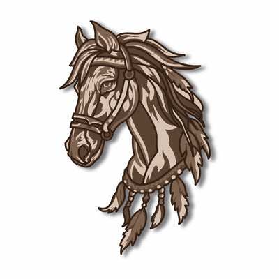 Wall Art - Laser Cut Horse Head