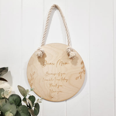 Mother's Day Wall Plaque