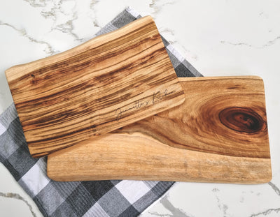 Natural Edge Cutting Board Gift Pack