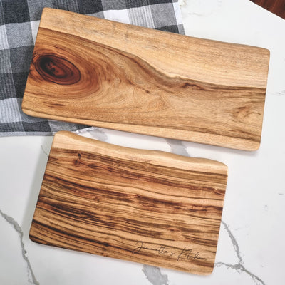 Natural Edge Cutting Board Gift Pack