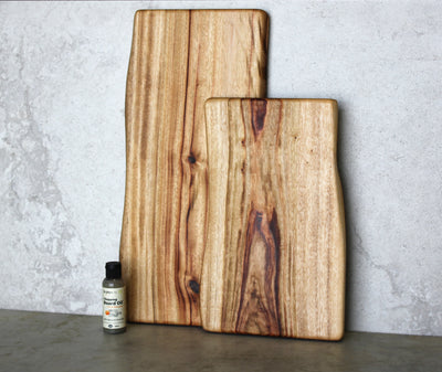 Natural Edge Cutting Board Gift Pack