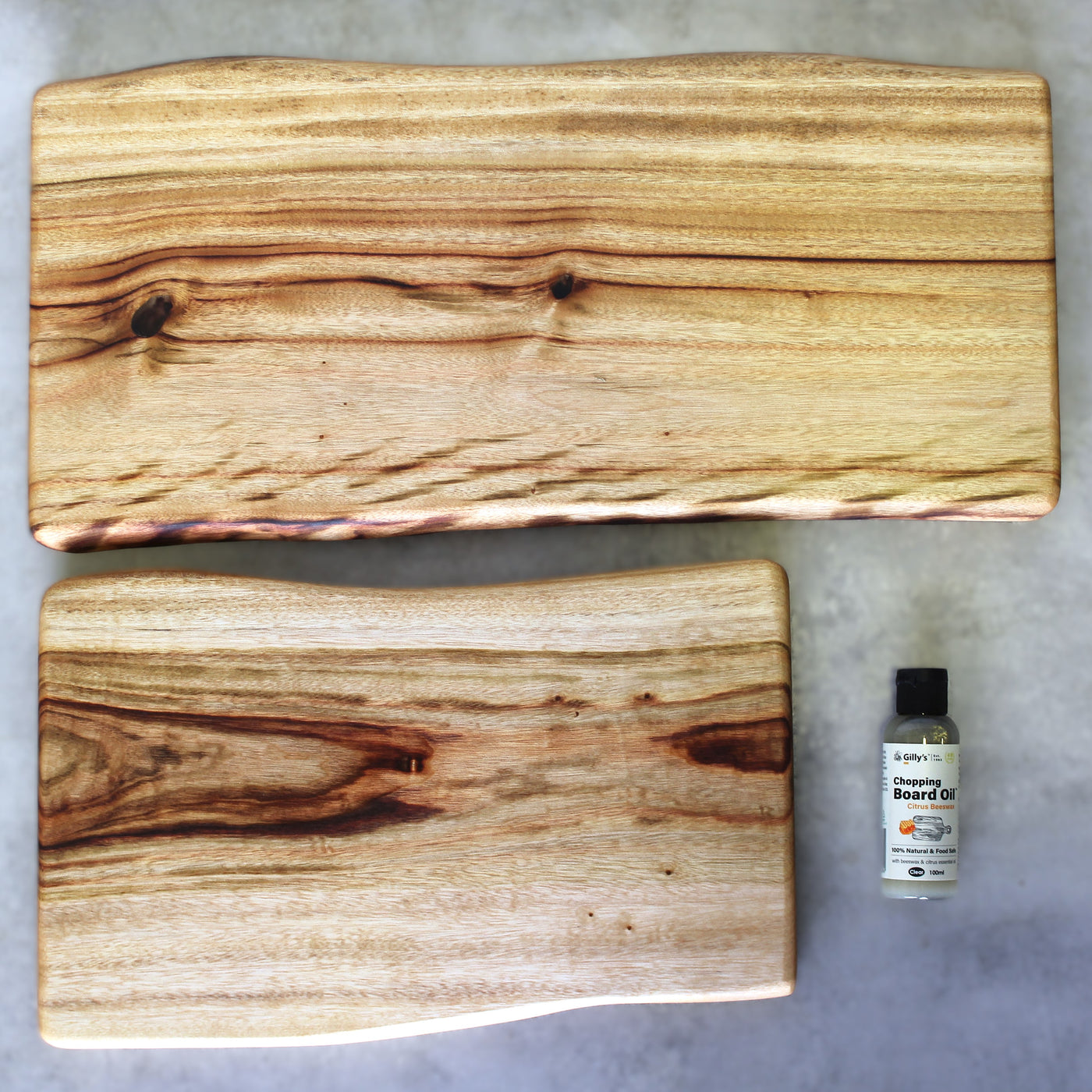 Natural Edge Cutting Board Gift Pack