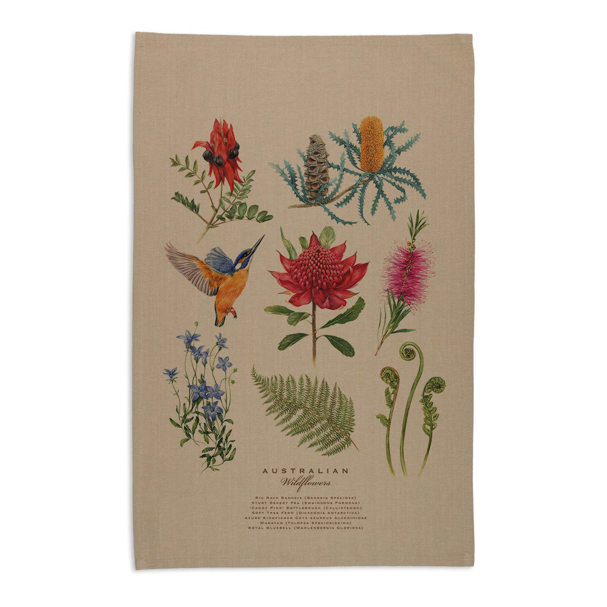 Botanical Australia Tea Towel - Wildflowers