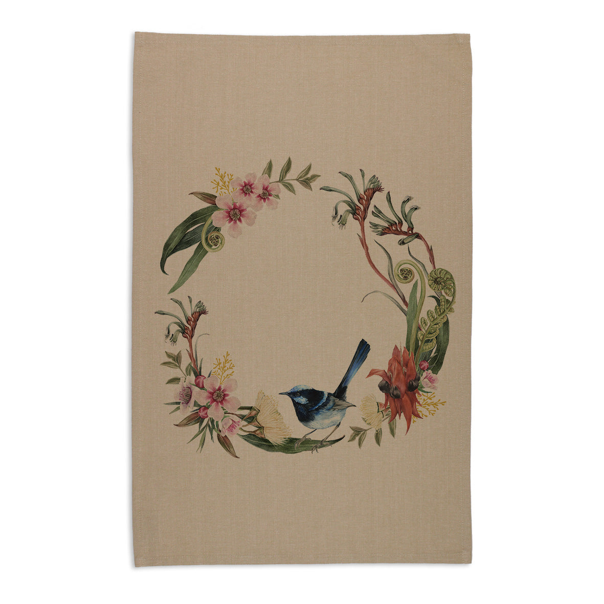 Botanical Australia Tea Towel - Wreath
