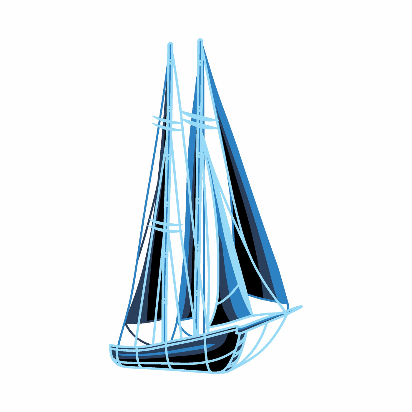 Wall Art - Laser Cut Sail Boat
