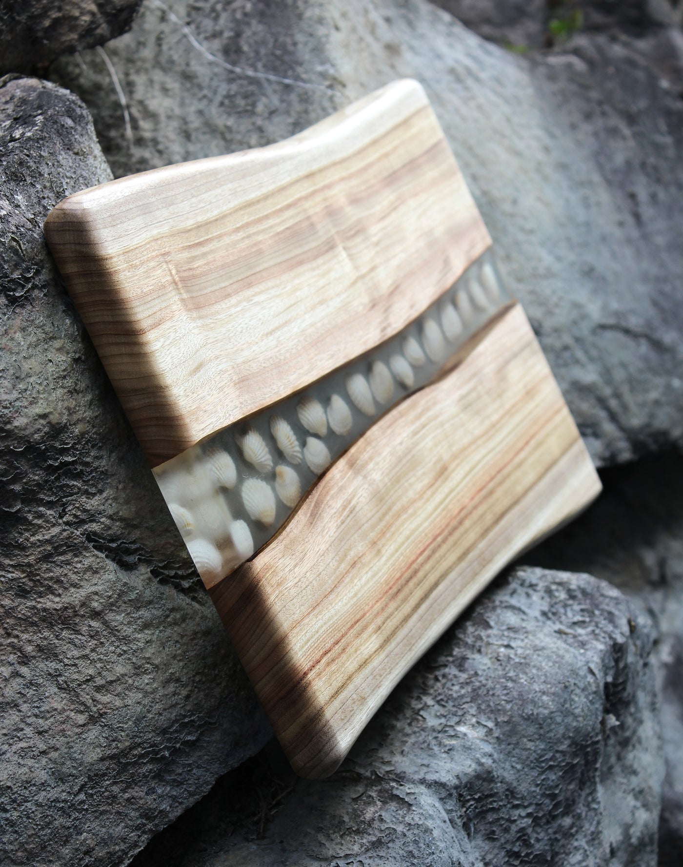 Beach Shell Cutting Board – Wildfire Engraving