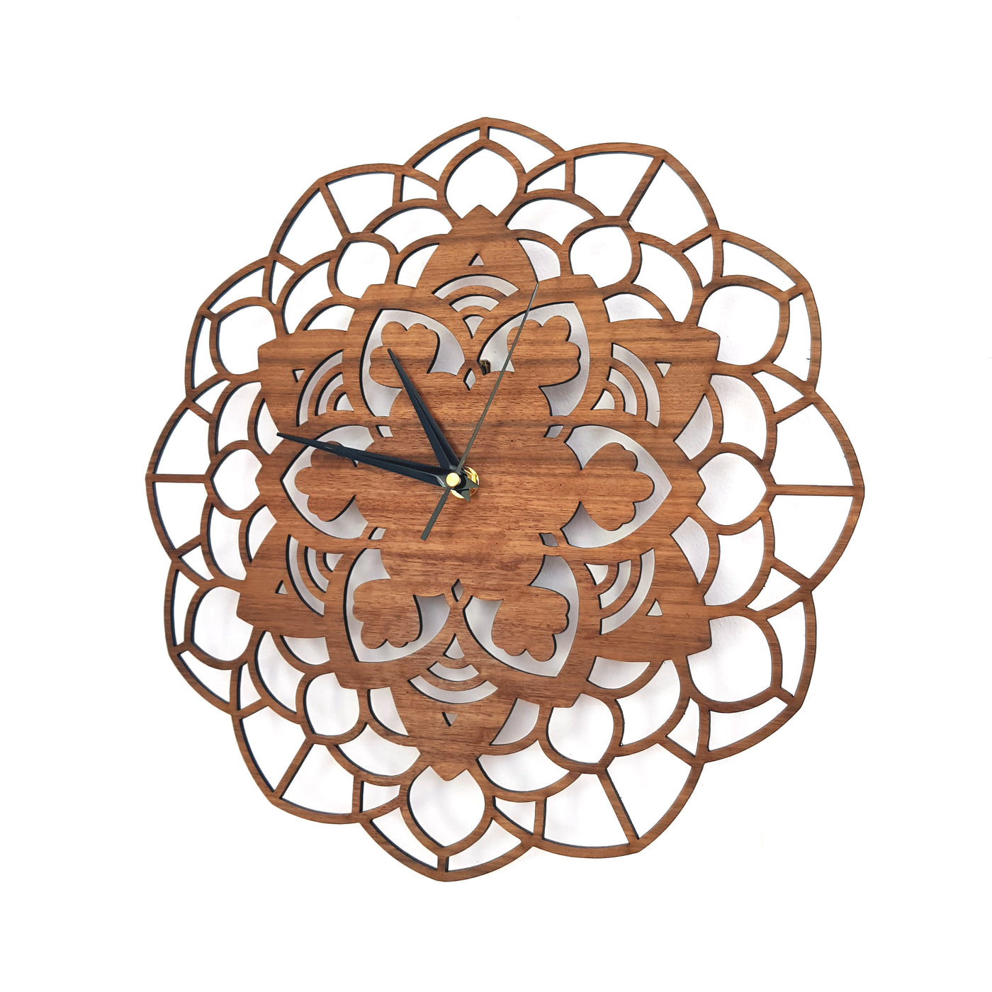 Wooden Mandala Clock